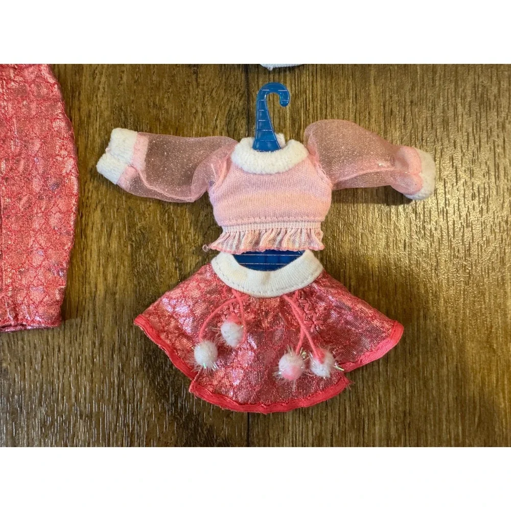 Lol Surprise OMG Doll Larose La Rose Pink Skirt Top Outfit Uptown BB Jacket Lot‎